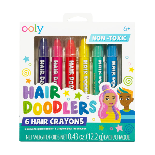Creioane colorate pentru păr Hair Doodlers - set de 6 [1]