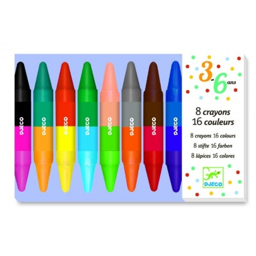 Creioane de colorat duble Djeco [1]