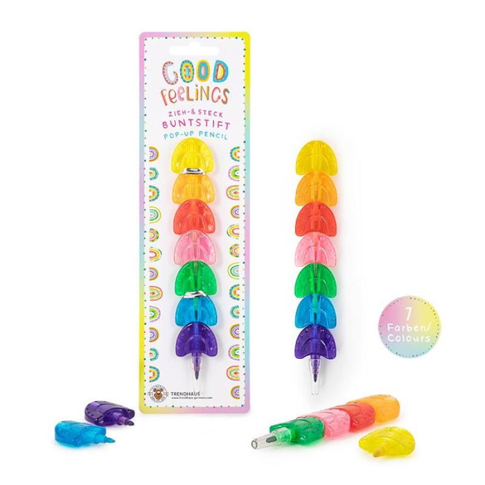 Creioane intercalate, Curcubeu, Good feelings, 7 culori [1]