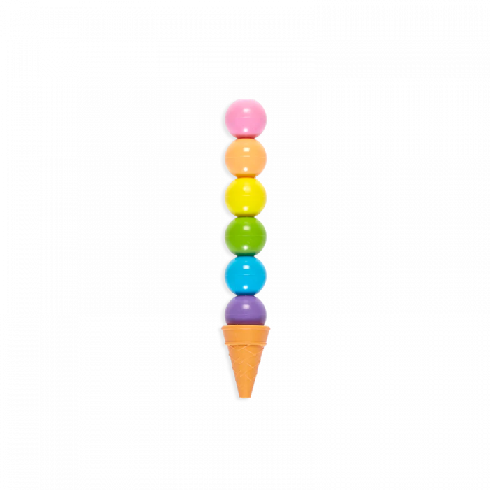 Creioane intercalate si radiera parfumata Rainbow Scoops [5]
