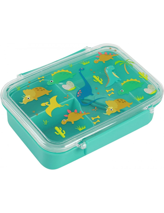 Cutie pentru alimente cu separator si tacamuri, dinozauri [1]