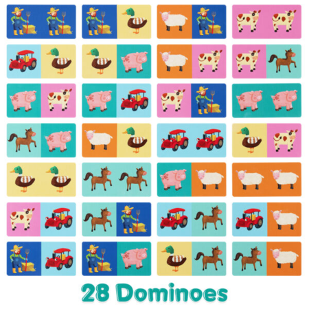 Domino cu Imagini Boppi, 28 piese, Ferma [4]
