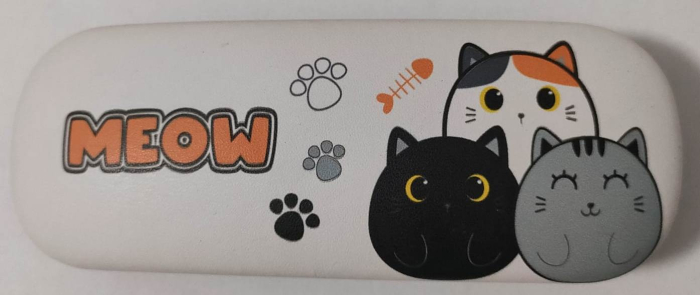 Etui cu protectie pentru ochelari, cu deisgn pisicute [1]
