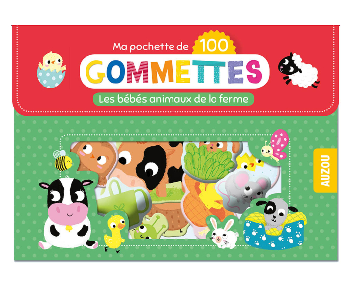 Gentuta mea cu 100 de abtibilduri repozitionabile - Bebe animale de la ferma [1]
