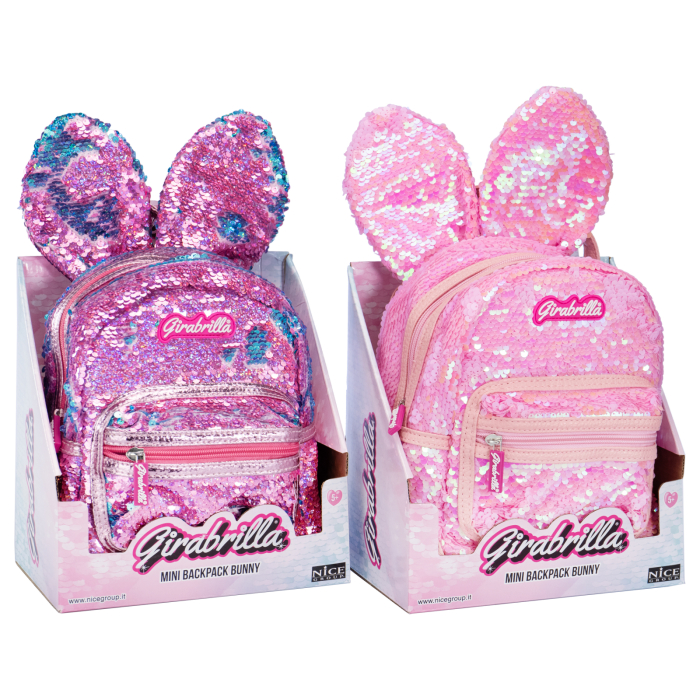 Ghiozdan Girabrilla Bunny – model Iepuraș cu paiete reversibile [6]