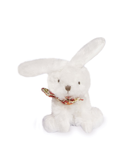 Iepuras Doudou® - jucarie de plus, 12 cm, cu esarfa [1]