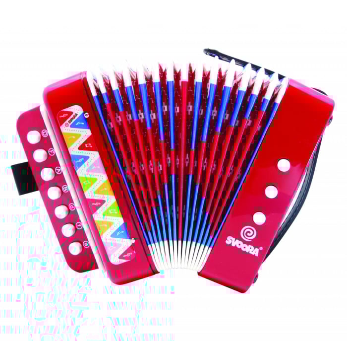 Instrument muzical acordeon rosu, Svoora [1]