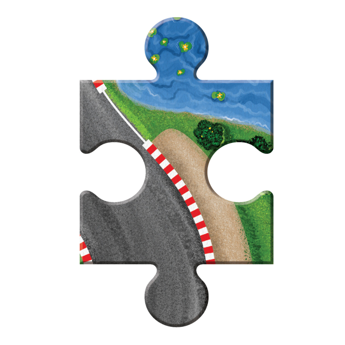 Joc 2 in 1, Puzzle and play, Masini de curse, Peaceable Kingdom [23]