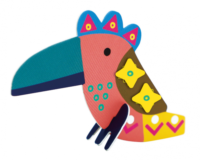 Joc creativ Stick'N'Play cu scene 3D si stickere repozitionabile - Animale Safari [5]