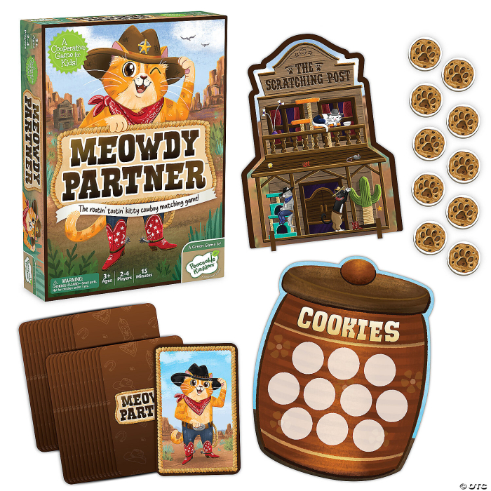 Joc de cooperare si potrivire Pisicuta cowboy, Meowdy Partner [1]