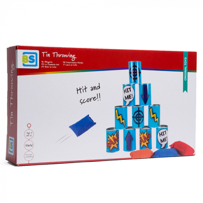 Joc de indemanare Tinteste cutiile de conserve!, BS Toys [5]