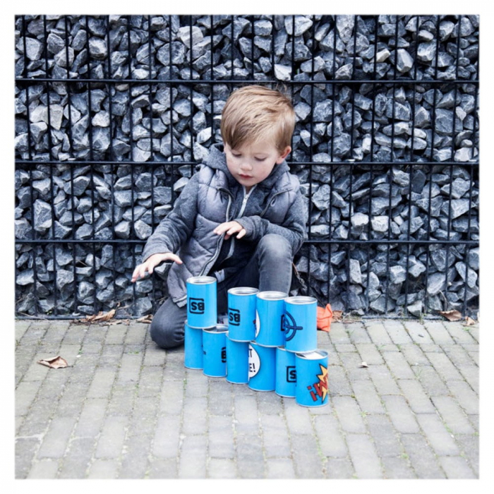 Joc de indemanare Tinteste cutiile de conserve!, BS Toys [3]