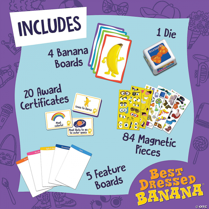 Joc magnetic Imbraca banana, Best dressed Banana [6]