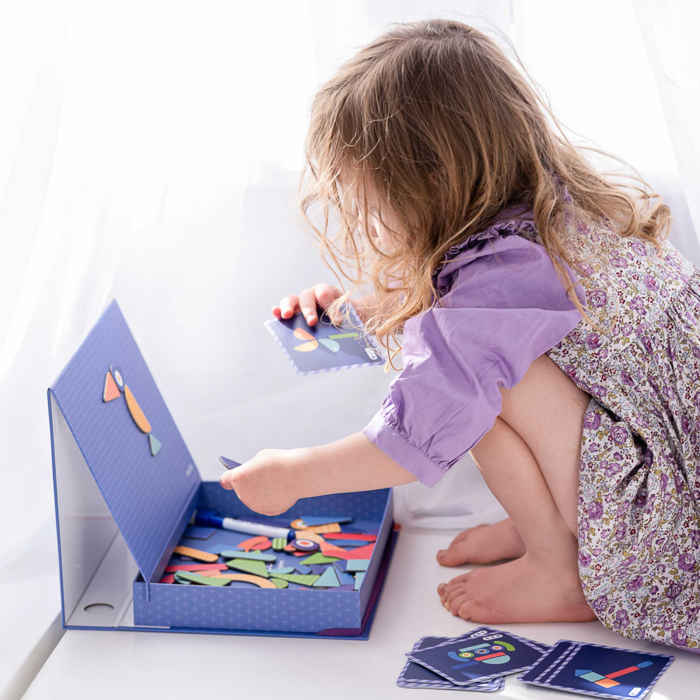Joc puzzle magnetic de arta si asociere - Forme [3]