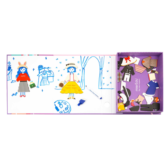 Joc puzzle magnetic de arta si asociere - Imbracaminte [6]