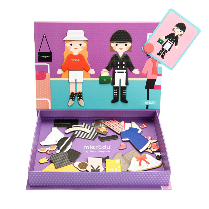 Joc puzzle magnetic de arta si asociere - Imbracaminte [3]