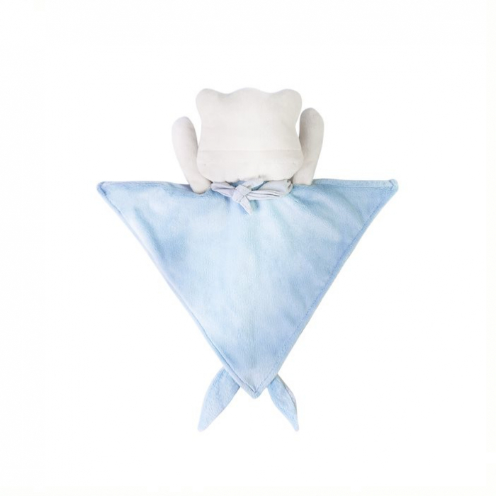 Jucarie Doudou de plus, bleu, premium, cu sunete albe si senzor de somn [3]