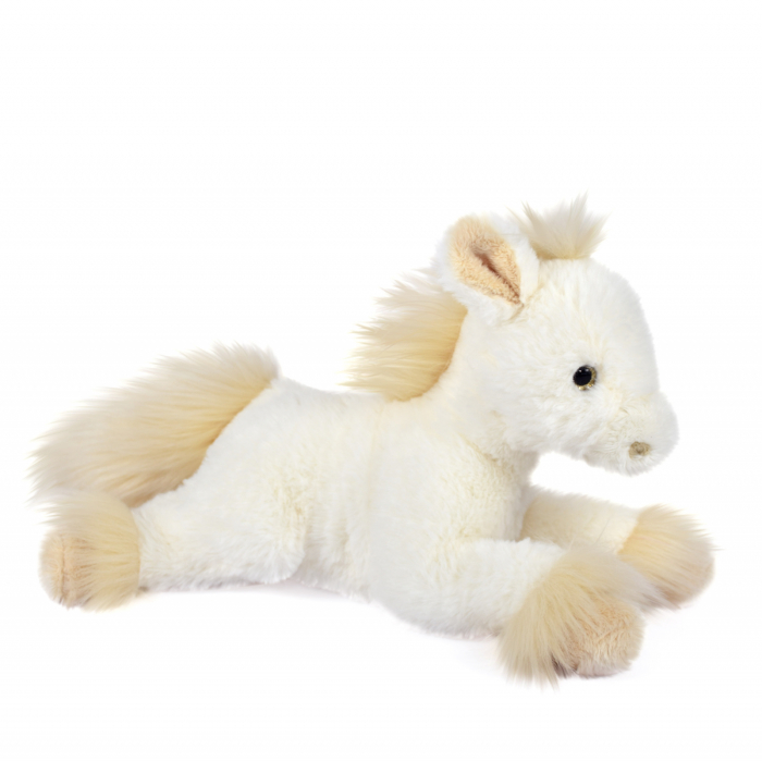 Jucarie moale din plus - Calut in cos, 25 cm, alb [2]
