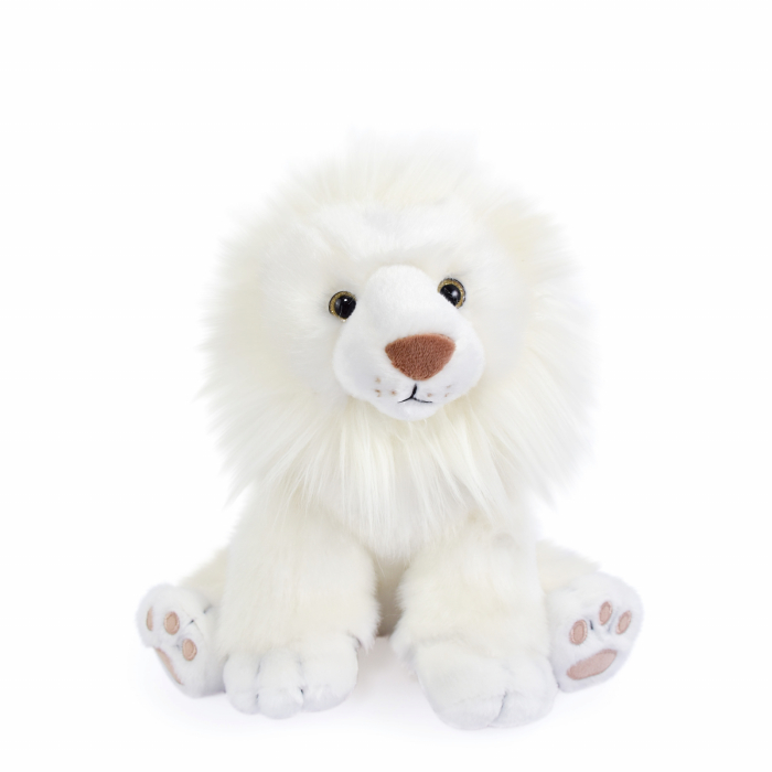 Jucarie moale din plus - Leu, 28 cm, alb [1]