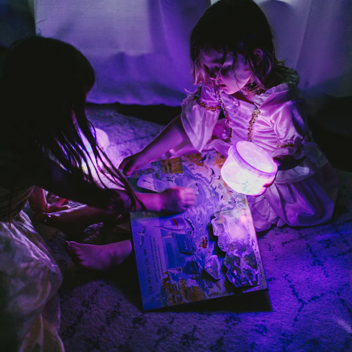 Jucarie senzoriala luminoasa Lumi Glo Cube, mov [5]