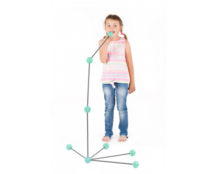 Kit constructie 3D - Cort pentru copii - gri verde [5]
