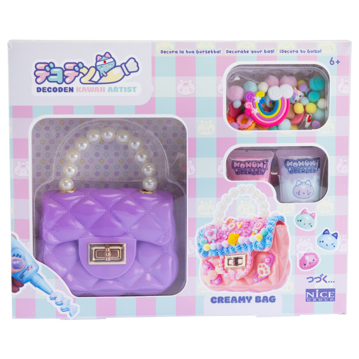 Kit creativ Decoden - Geanta - decoreaza cu pasta colorata kawaii [1]