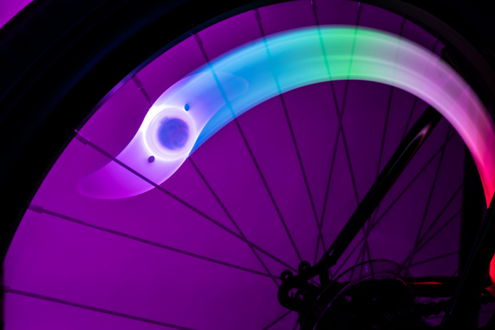 Lumină LED colorată  clip-on RBG pentru spițe, SpokeBrightz [2]