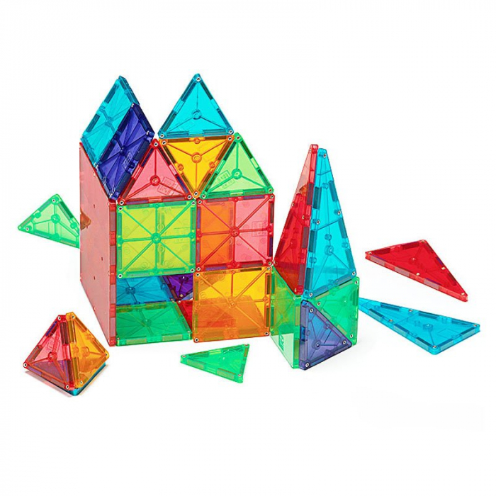Magna-Tiles Clear Colors set magnetic (100 piese) [2]