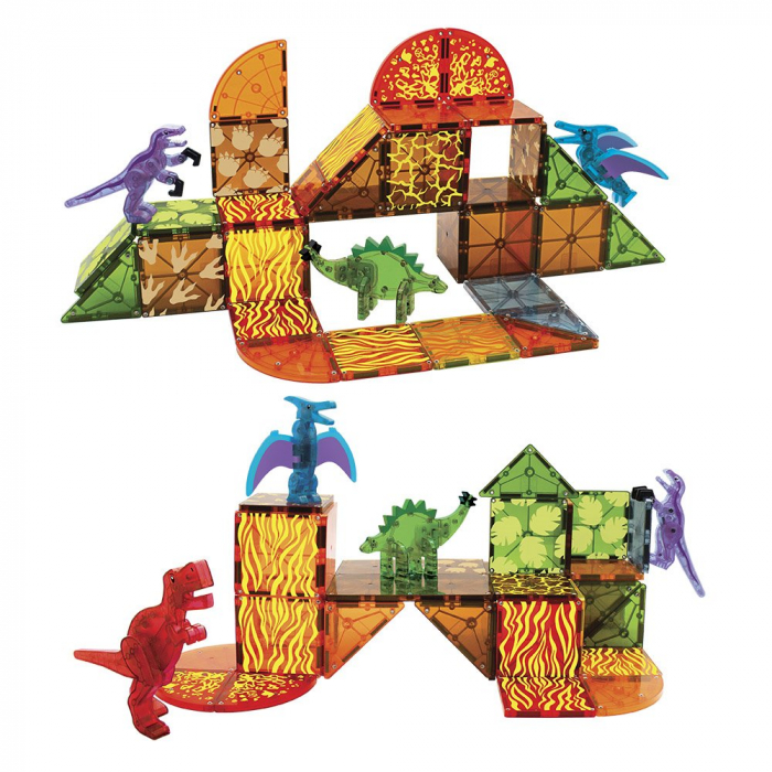 Magna Tiles Dino World, set magnetic 40 de piese [3]