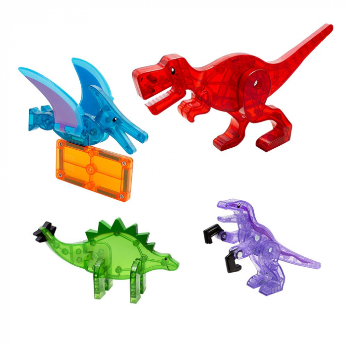 Magna Tiles Dino World, set magnetic 40 de piese [2]