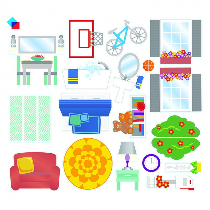 Magna-Tiles House set magnetic cu autocolante (28 piese) [3]