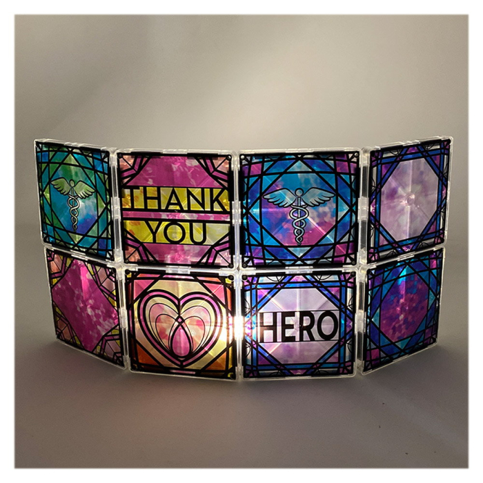 Magna-Tiles Structures, Luminary Heroes, vitralii mici [3]