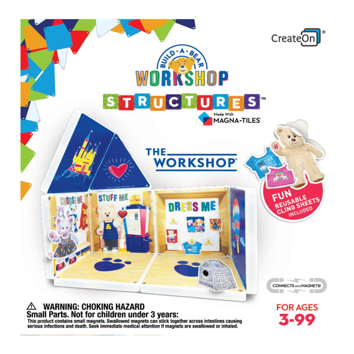 Magna-Tiles Structures, The Workshop, set cu autocolante [1]
