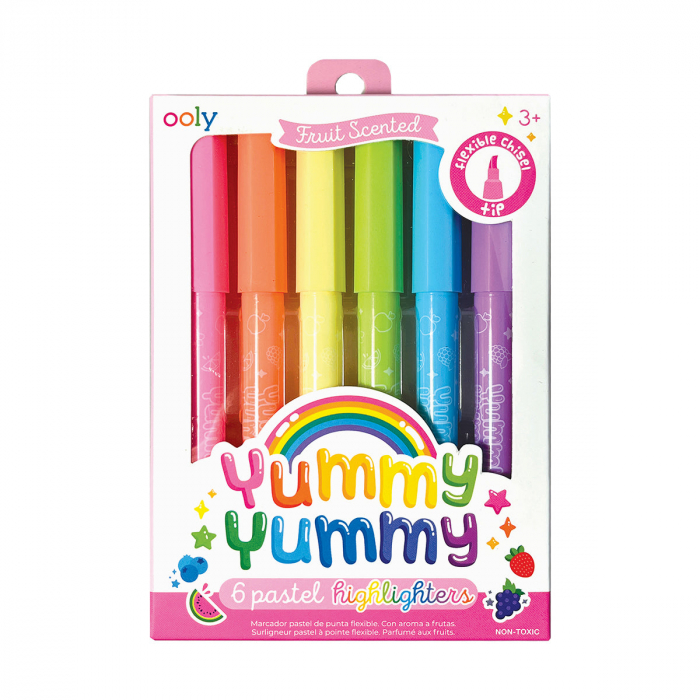 Markere parfumate Yummy Yummy cu varf flexibil - Set de 6 [1]