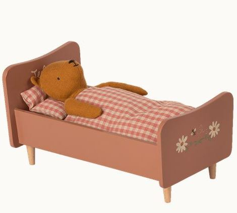 Pat de lemn, accesoriu Mama Urs, roz, miniatură - Maileg [2]