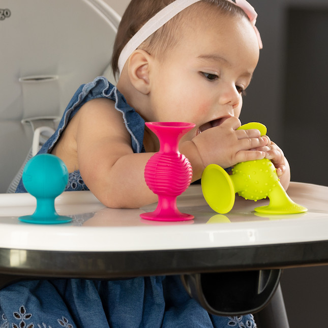 pipSquigz ,   Set 3 jucarii senzoriale cu ventuze pentru bebelusi [3]