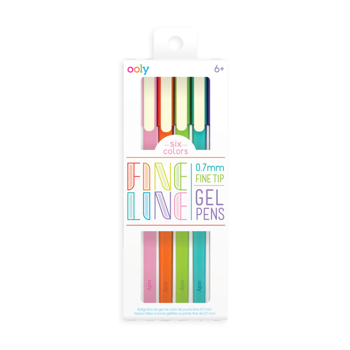Pixuri cu gel colorate Fine Line - Set de 6 [1]