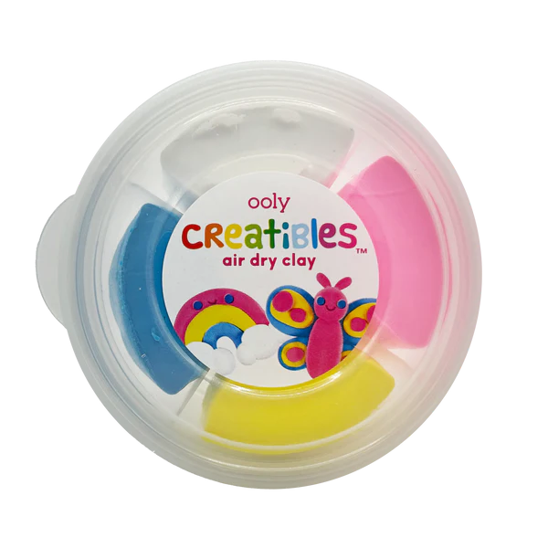 Plastilina cu uscare la aer - Rainbow, Creatibles, set DIY 4 culori [9]