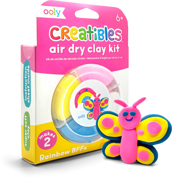 Plastilina cu uscare la aer - Rainbow, Creatibles, set DIY 4 culori [1]