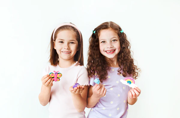 Plastilina cu uscare la aer - Rainbow, Creatibles, set DIY 4 culori [6]
