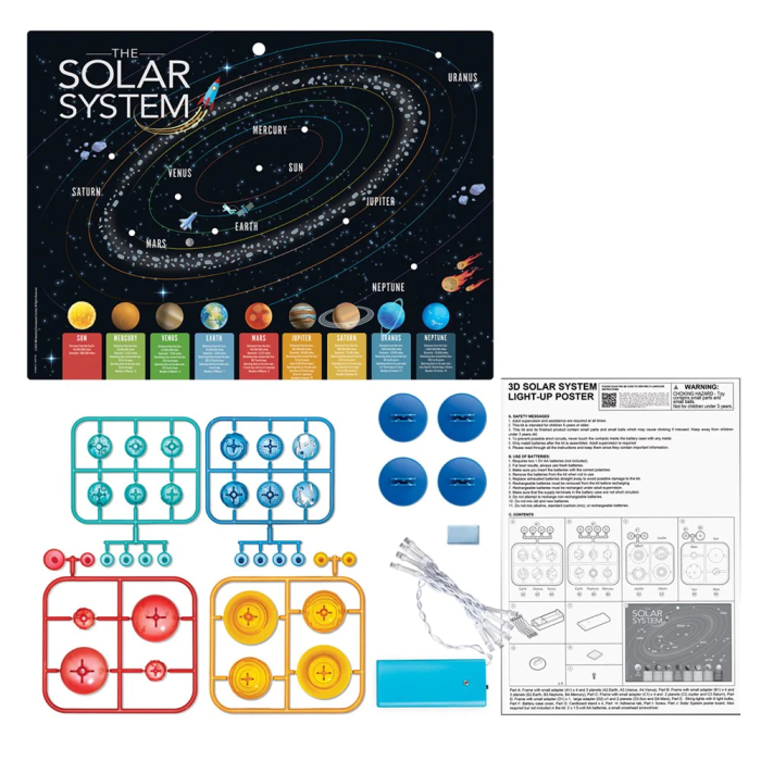Poster Luminos 3D cu Sistemul Solar KidzLabs [3]