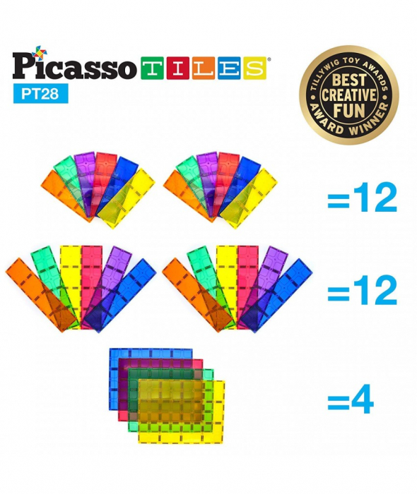 Set Magnetic Picasso Tiles - 28 Piese [3]