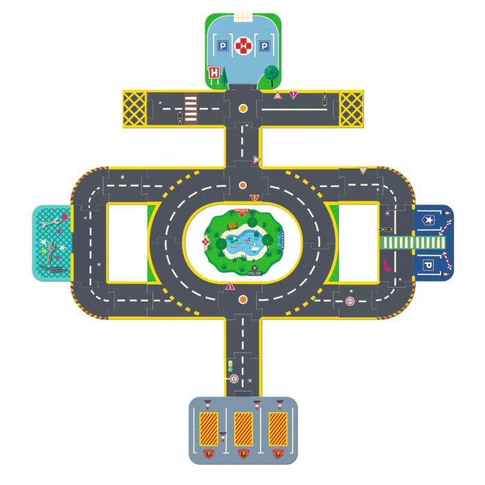 Puzzle 3 D Orasul gigantic, Djeco [4]