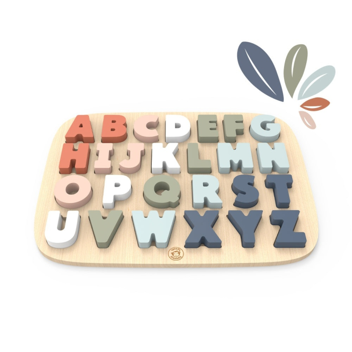 Puzzle Alfabet din lemn, Speedy Monkey [3]
