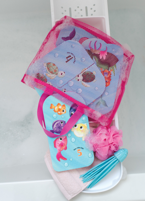 Puzzle de baie pentru bebeluși, cu piese mari de spumă, cu sirene - Magical Mermaid Bath Puzzle [5]