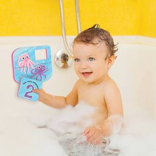 Puzzle de baie pentru bebeluși, cu piese mari de spumă, cu sirene - Magical Mermaid Bath Puzzle [4]