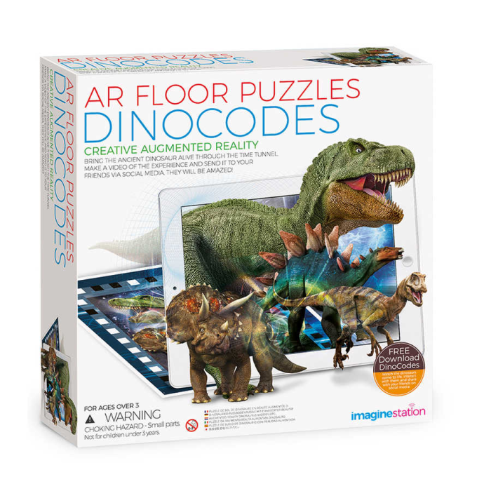 Puzzle de podea cu realitate augmentata AR - Dinozauri [1]