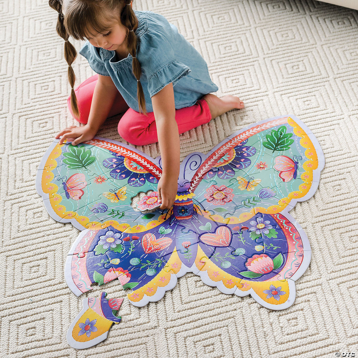 Puzzle de podea în formă de fluture - Butterfly Floor Puzzle [3]