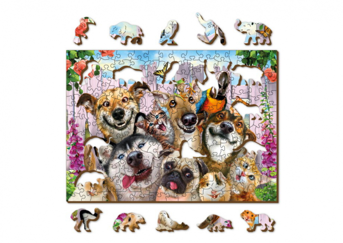 Puzzle din lemn, Animalutele zapacite, 200 piese [5]