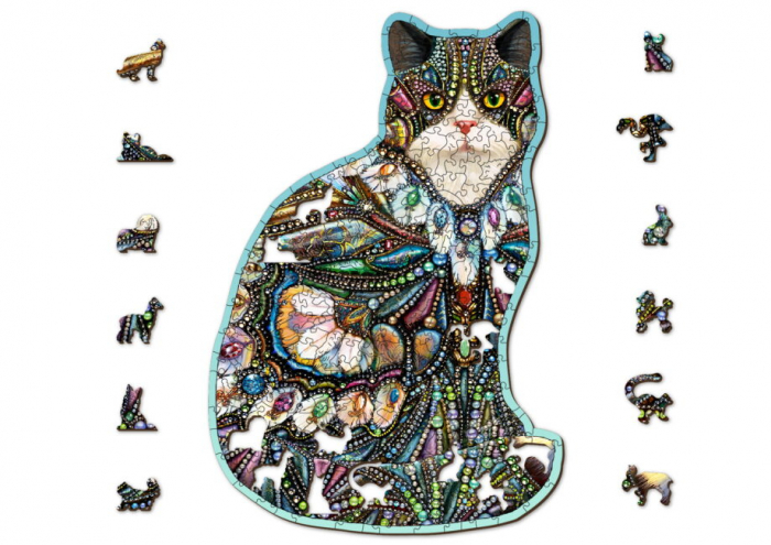 Puzzle din lemn, Bijuteriile pisicutei, 250 piese [5]